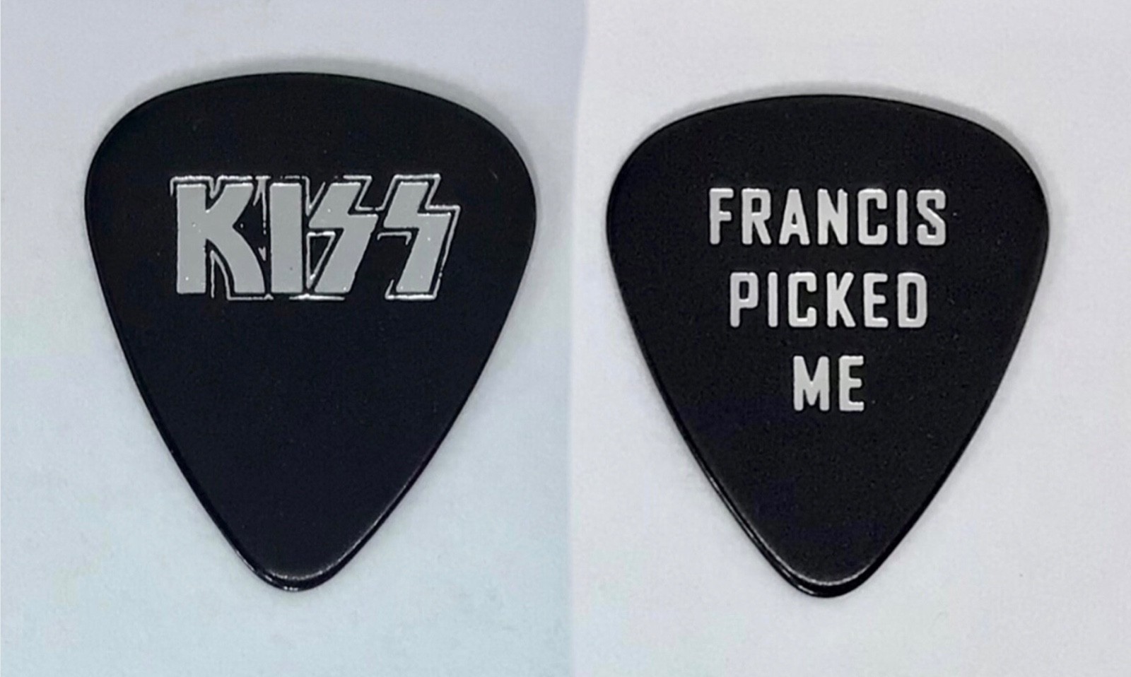 💥KISS World Domination tour Fran Paul Stanley Tech - Francis “picked me” pick