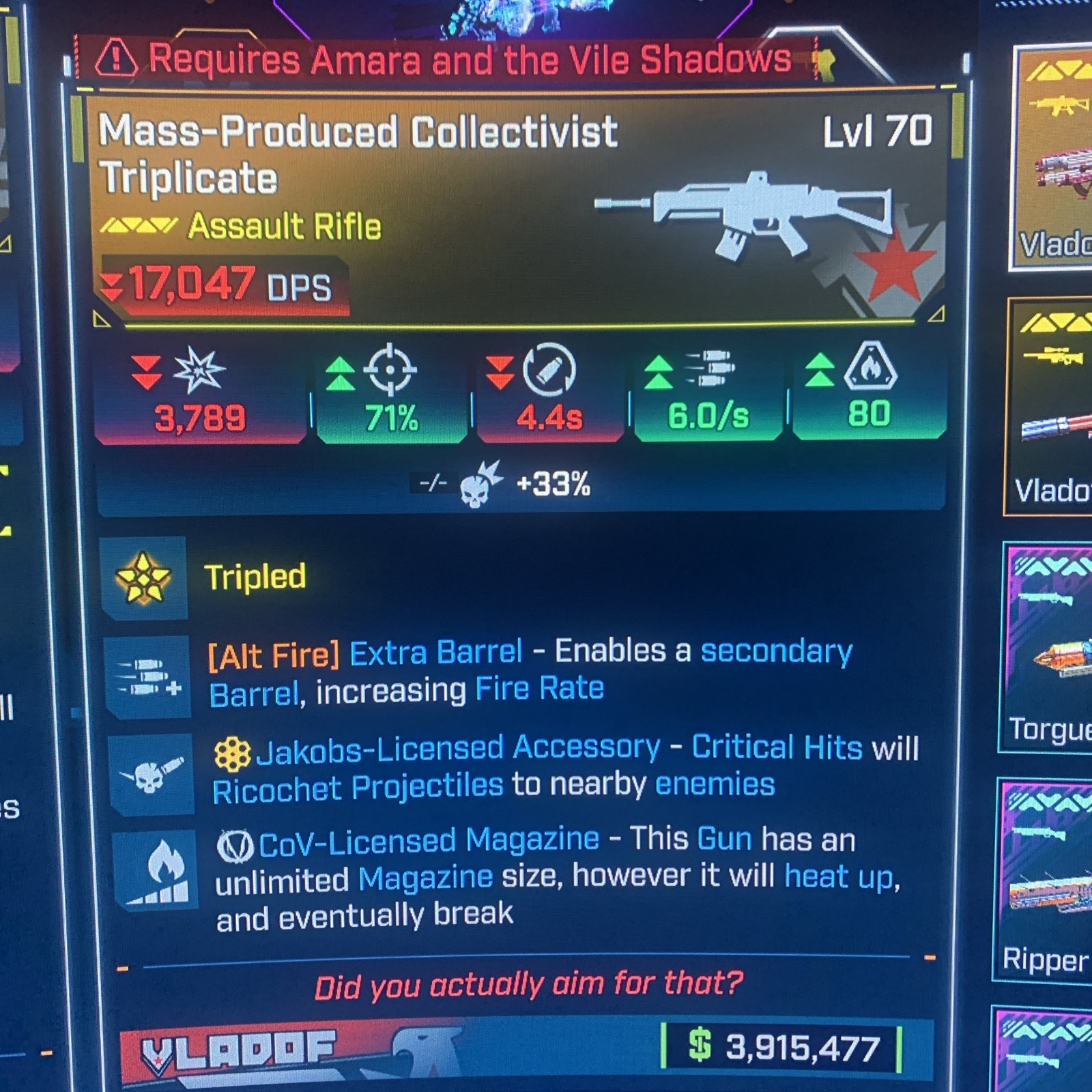 Borderlands 4⭐️LVL 70 TRIPLICATE GOD ROLL⭐️All PLATFORMS