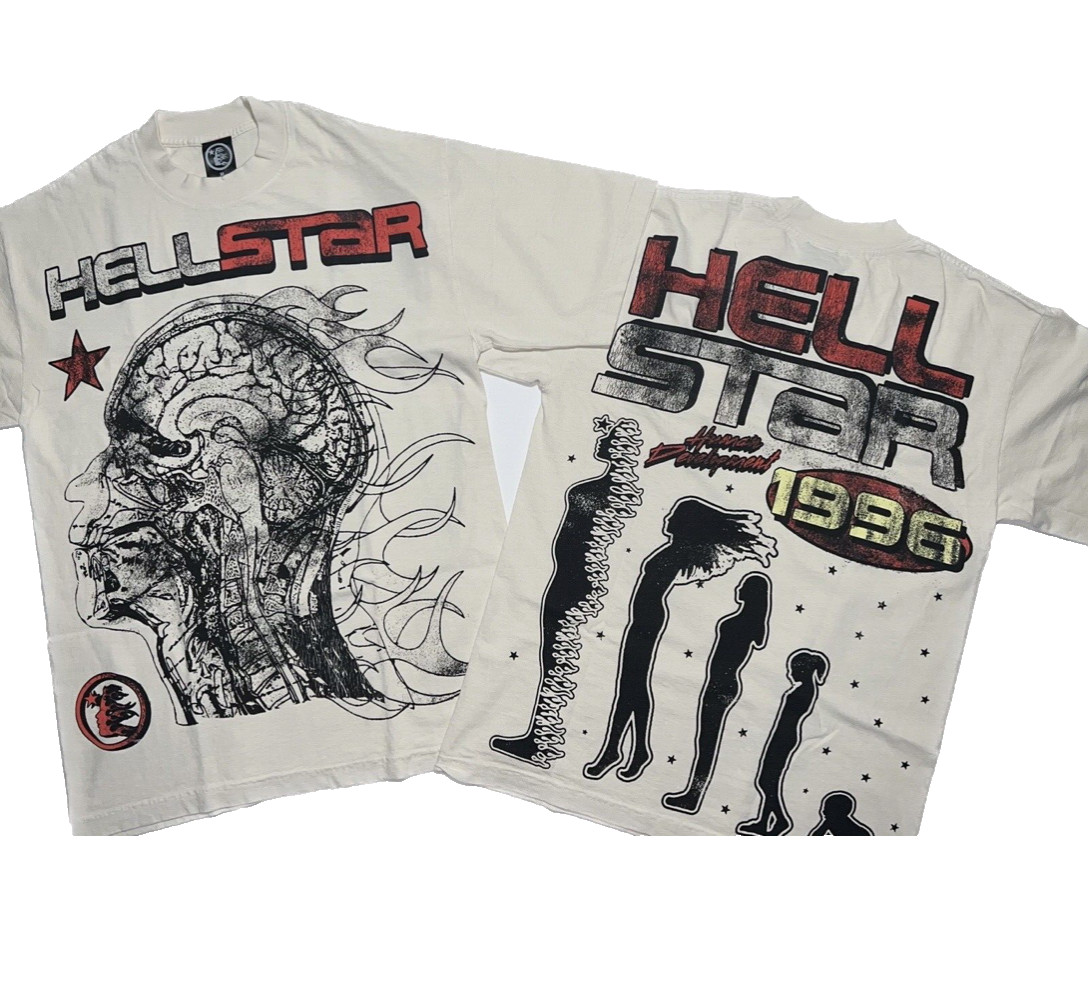 Hellstar Overseas Human Development T-Shirt l White l Large  *Authentic* NEW