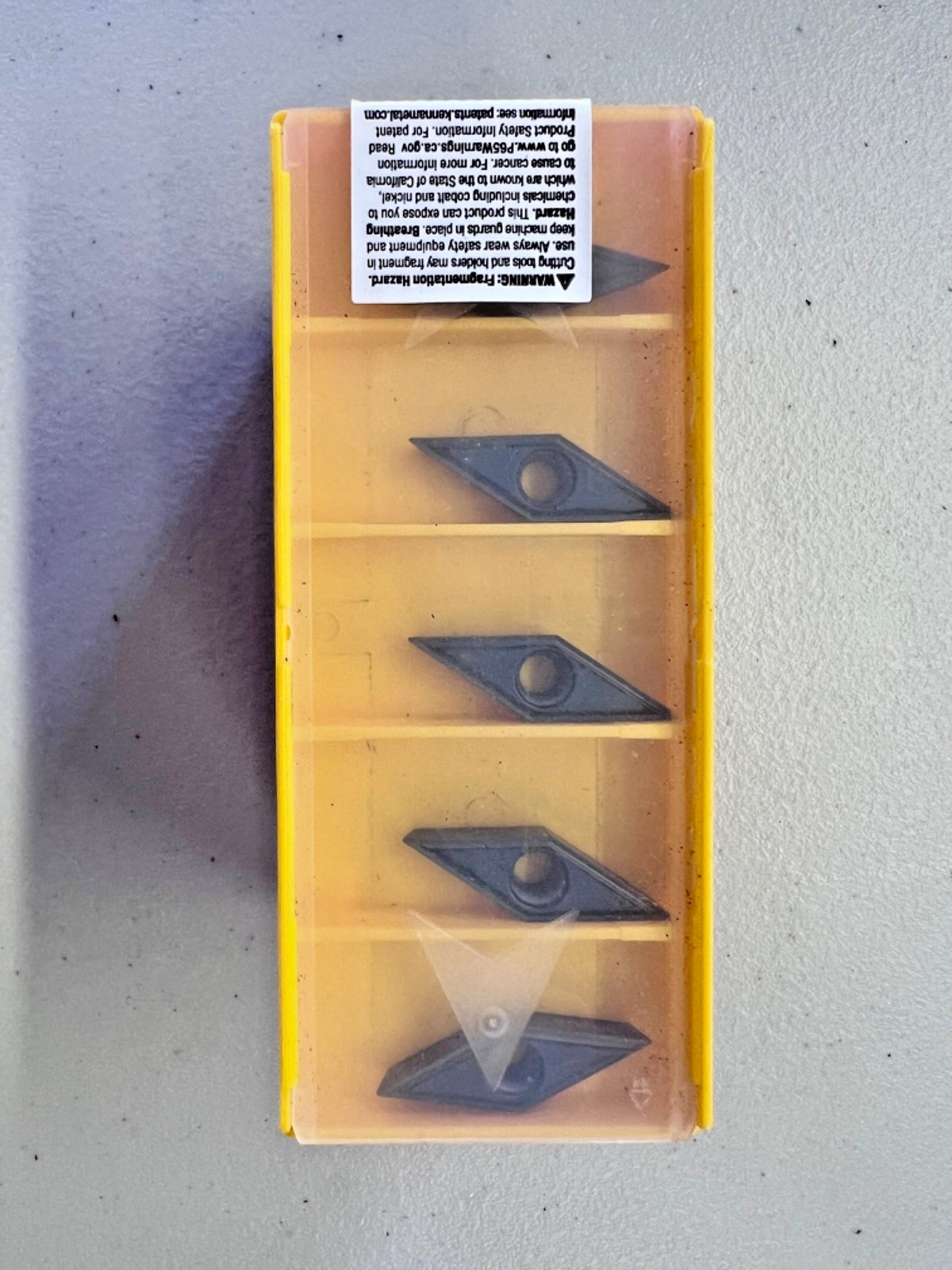 Kennametal VBMT3305LF VBMT160402LF New Carbide Inserts 1871036 Grade KC5010 5pcs
