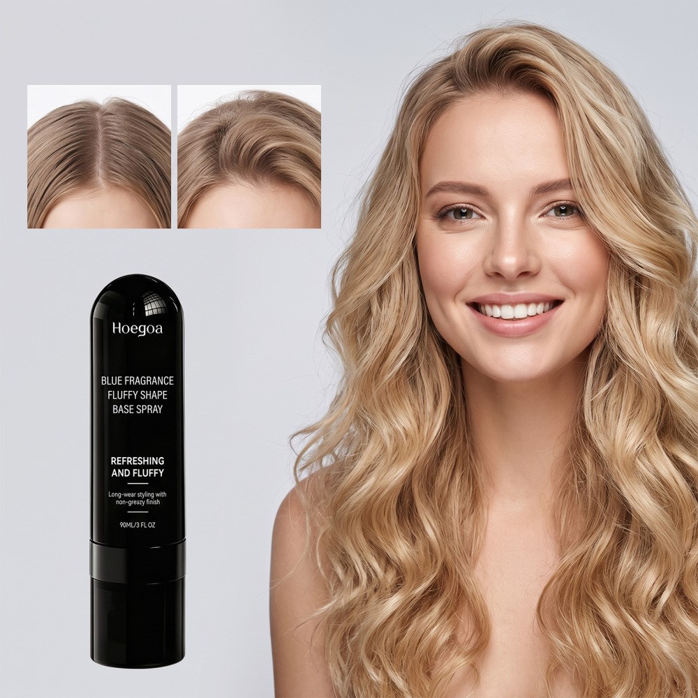Fluffy Hair Shaping Spray, Peach Scented Volumizing and Setting Spray 90ml