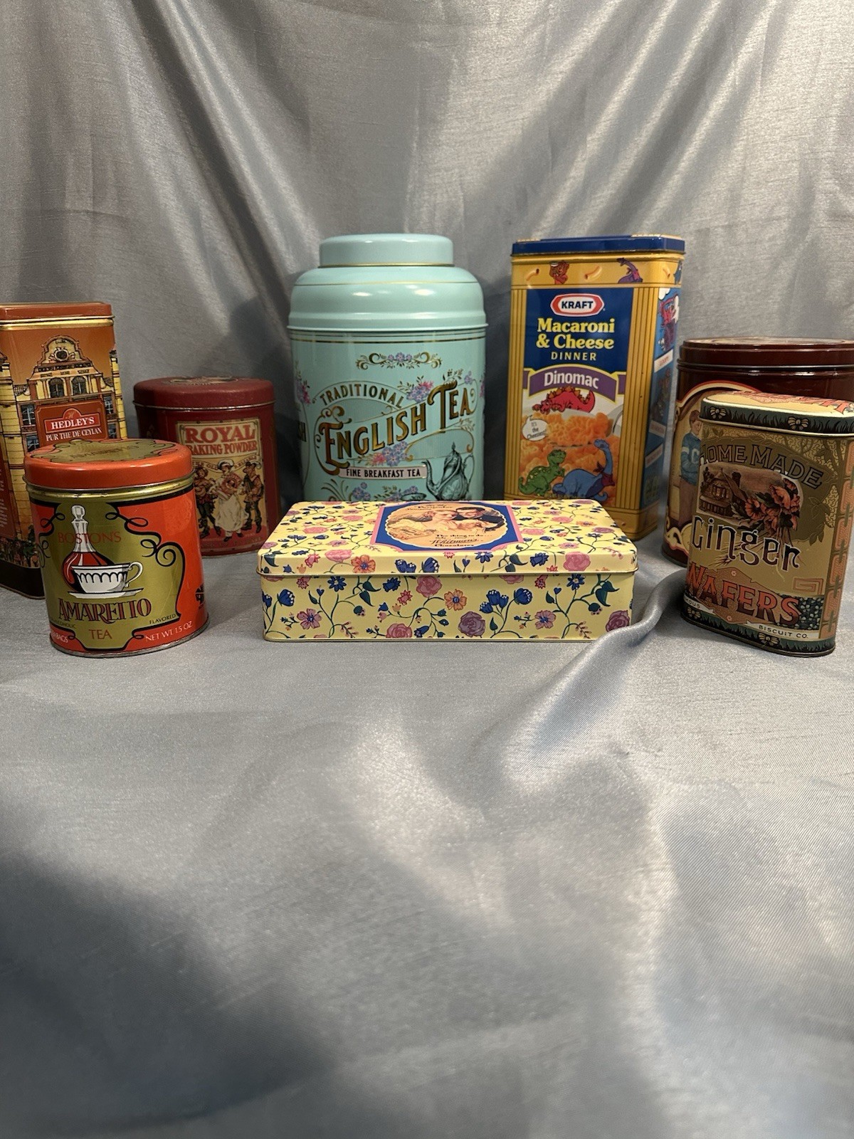 8 Vintage Kitchen Item Tins