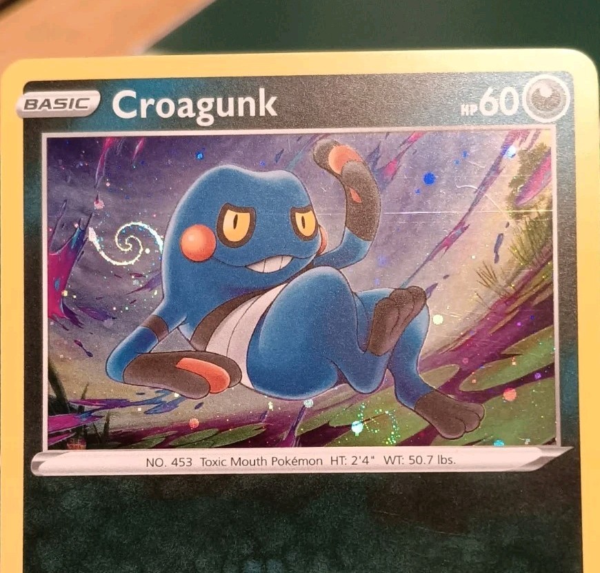 DOUBLE FART SWIRL HD 💫 Croagunk SWSH245 Cosmo Pokemon Promo 🔥 DOUBLE FART SWIRL HD 💫 Croagunk SWSH245 Cosmo Pokemon Promo 🔥