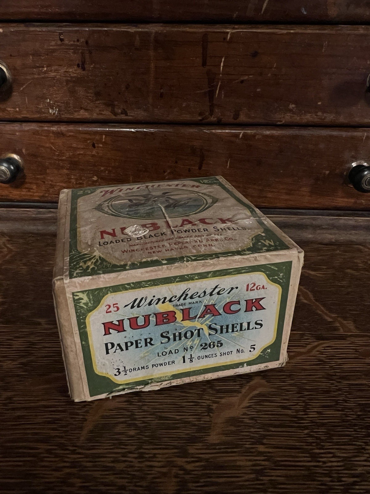 WINCHESTER NUBLACK Black Powder Shells * 2 - Piece Box Super Nice Condition