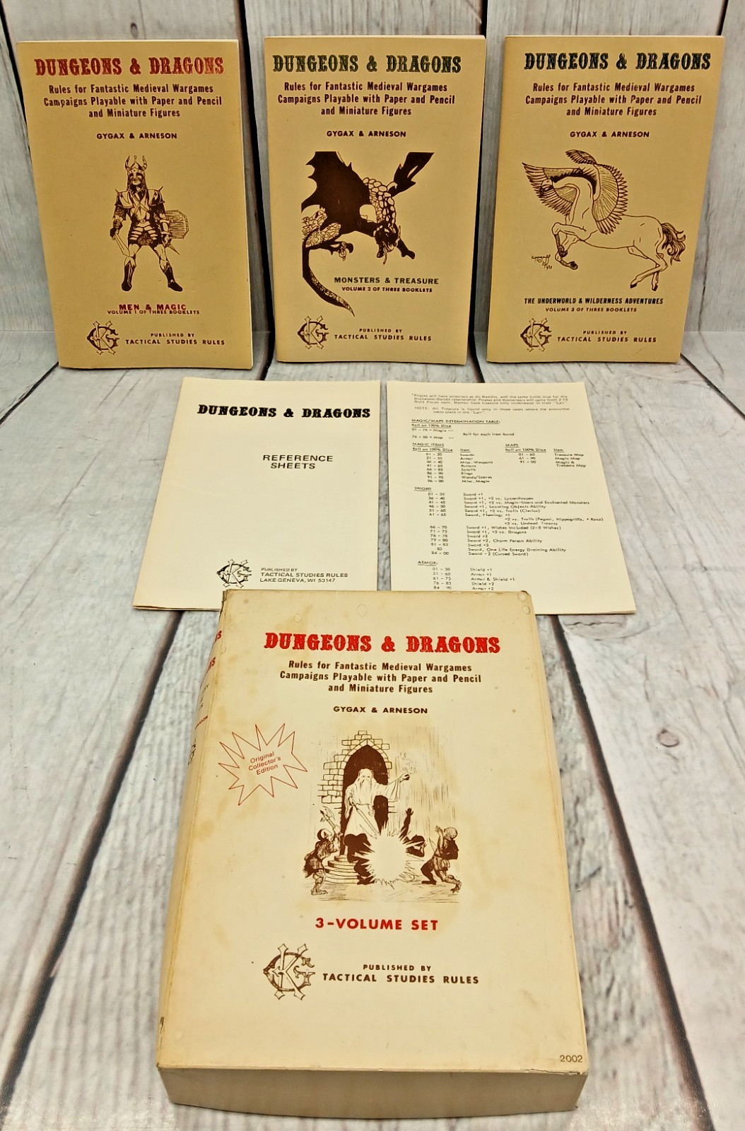 Dungeons & Dragons - Rules for Fantastic Medieval Wargames 3-Volume Set