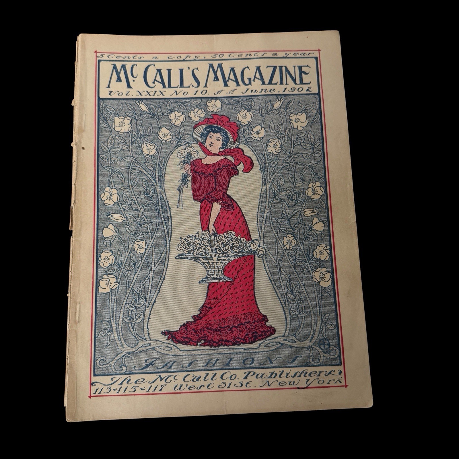 McCall\'s Magazine June 1902 Womens Fashion Hats Dresses Fun Period Advertising
