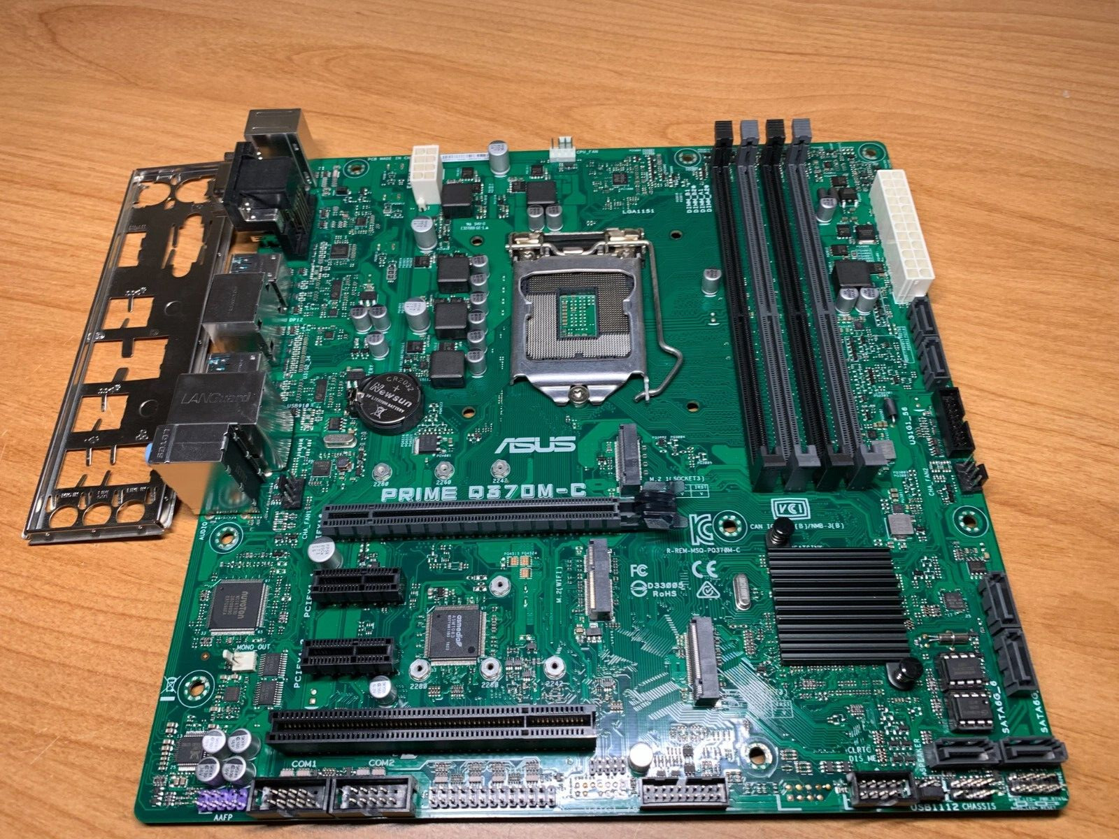 ASUS PRIME Q370M-C LGA1151 MOTHERBOARD 9th/8th Gen CPU with IO Shield (TESTED)
