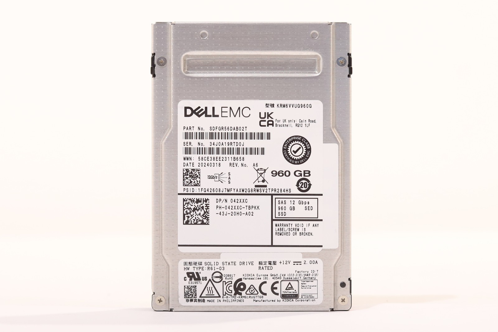 Dell KRM6VVUG960G 960GB 2.5\