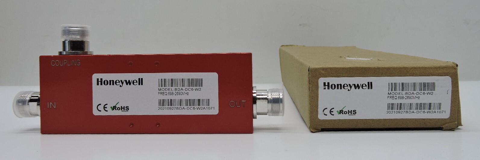 Honeywell BDA-DC6-W2 Bi-Directional Amplifier Signal Booster/Directional Coupler