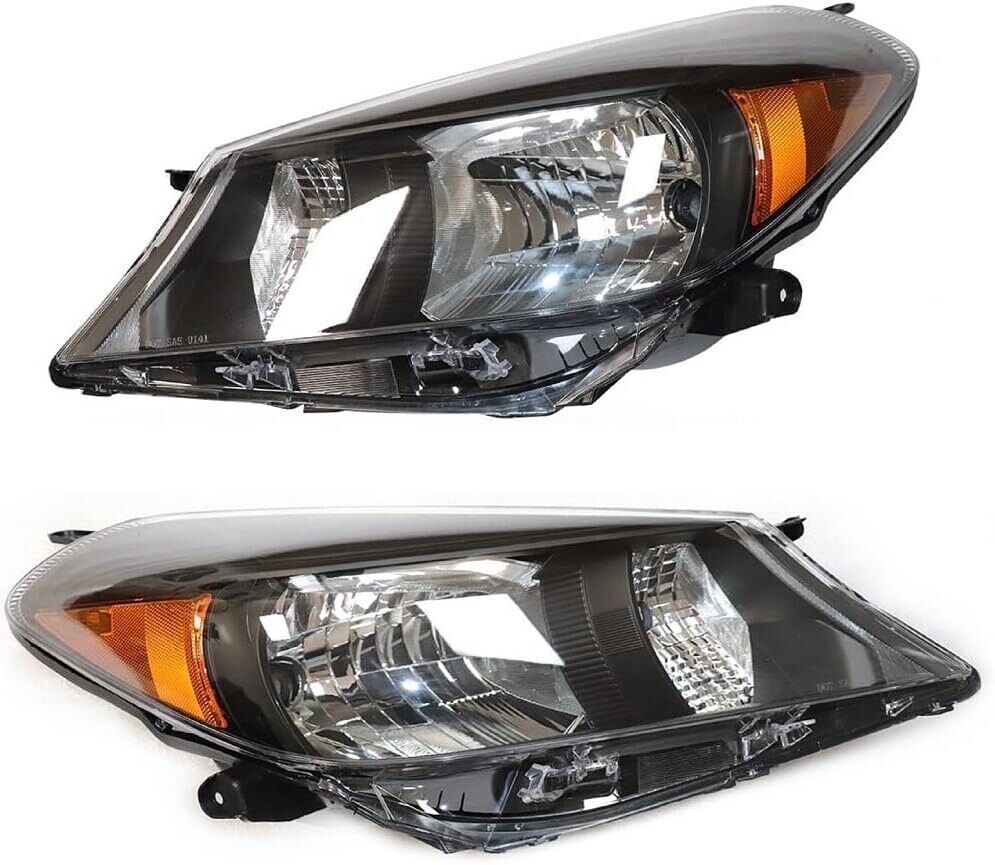 Front Headlights Headlamp For 2012 2013 2014 Toyota Yaris Left&Right Pair NEW