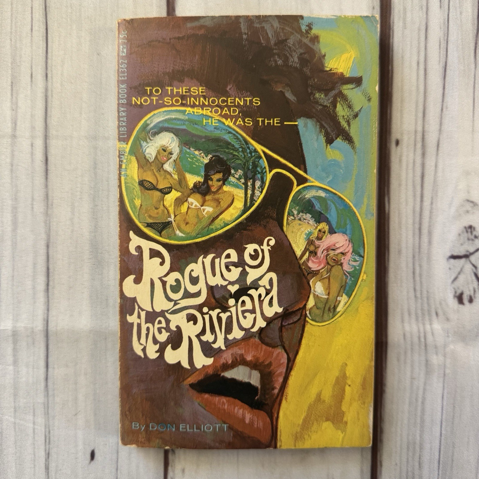 Rogue of the Riviera Don Elliott Ember Library Sleaze Paperback 1967 Vintage