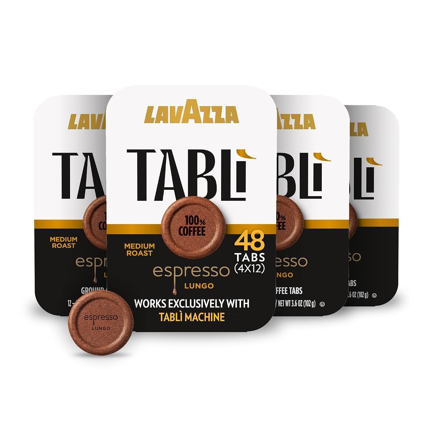 Lavazza Espresso Lungo Tabs for Tabli Machines Medium Roast 48ct Arabica NEW Lavazza Espresso Lungo Tabs for Tabli Machines Medium Roast 48ct Arabica NEW