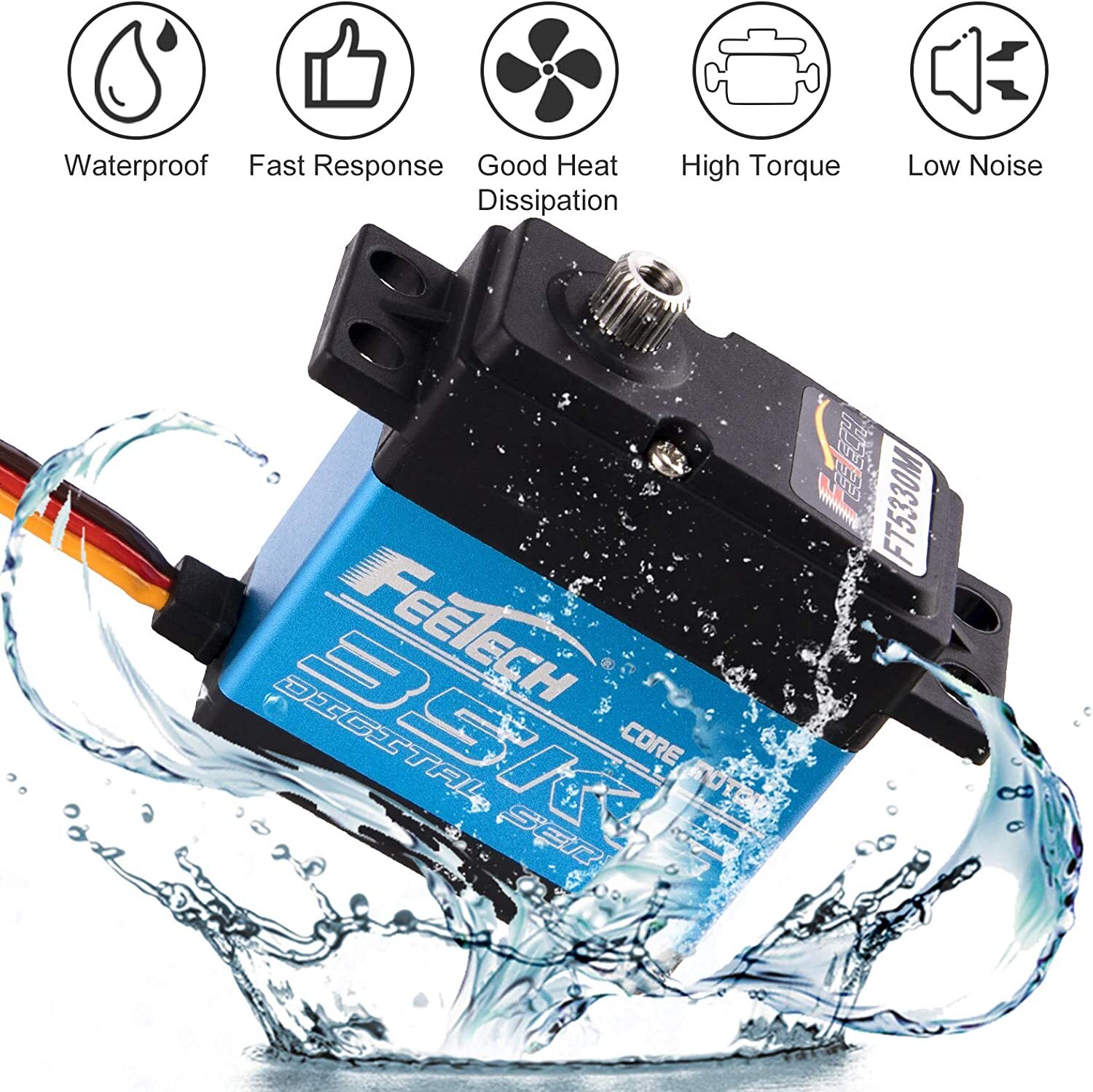 35KG Waterproof Digital Servo Metal Gear HIGH TORQUE & SPEED for RC Car Boat USA