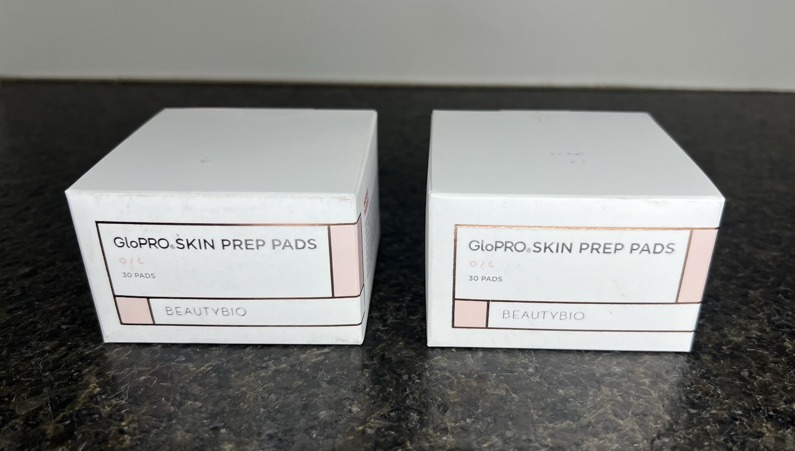Set Of (2) BEAUTYBIO GloPRO Skin Prep Pads (30 Pads/Each) - NEW IN SEALED BOXES