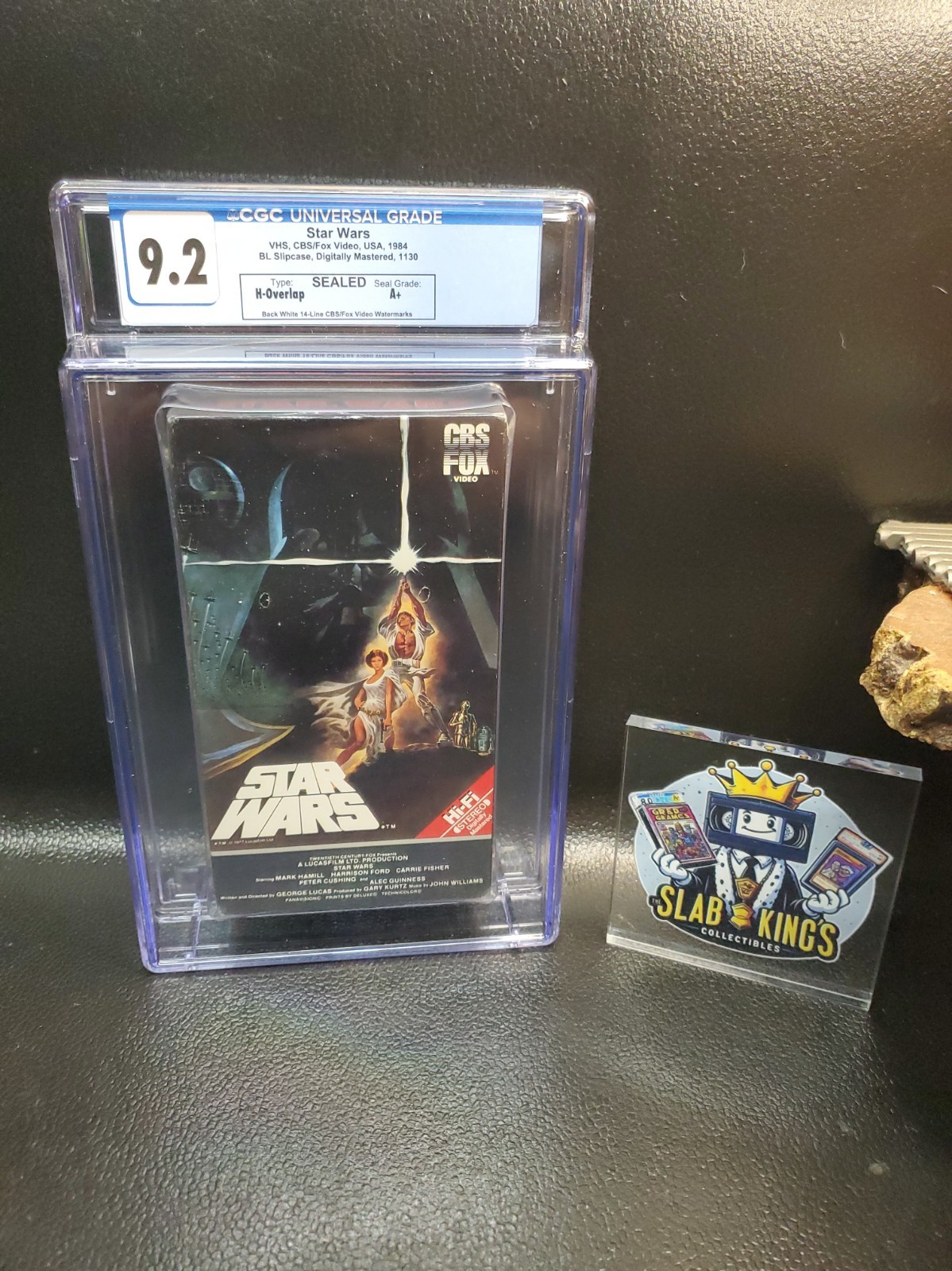Star Wars (VHS, 1984) CBS/FOX Video, CGC Graded (9.2-A+) Holy Grail