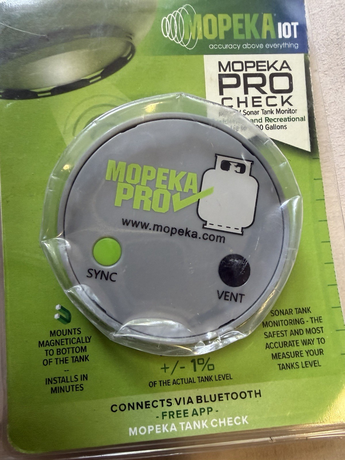 Mopeka Pro Check Sensor - Wireless Propane Tank Magnetic Sensor Level Indicator