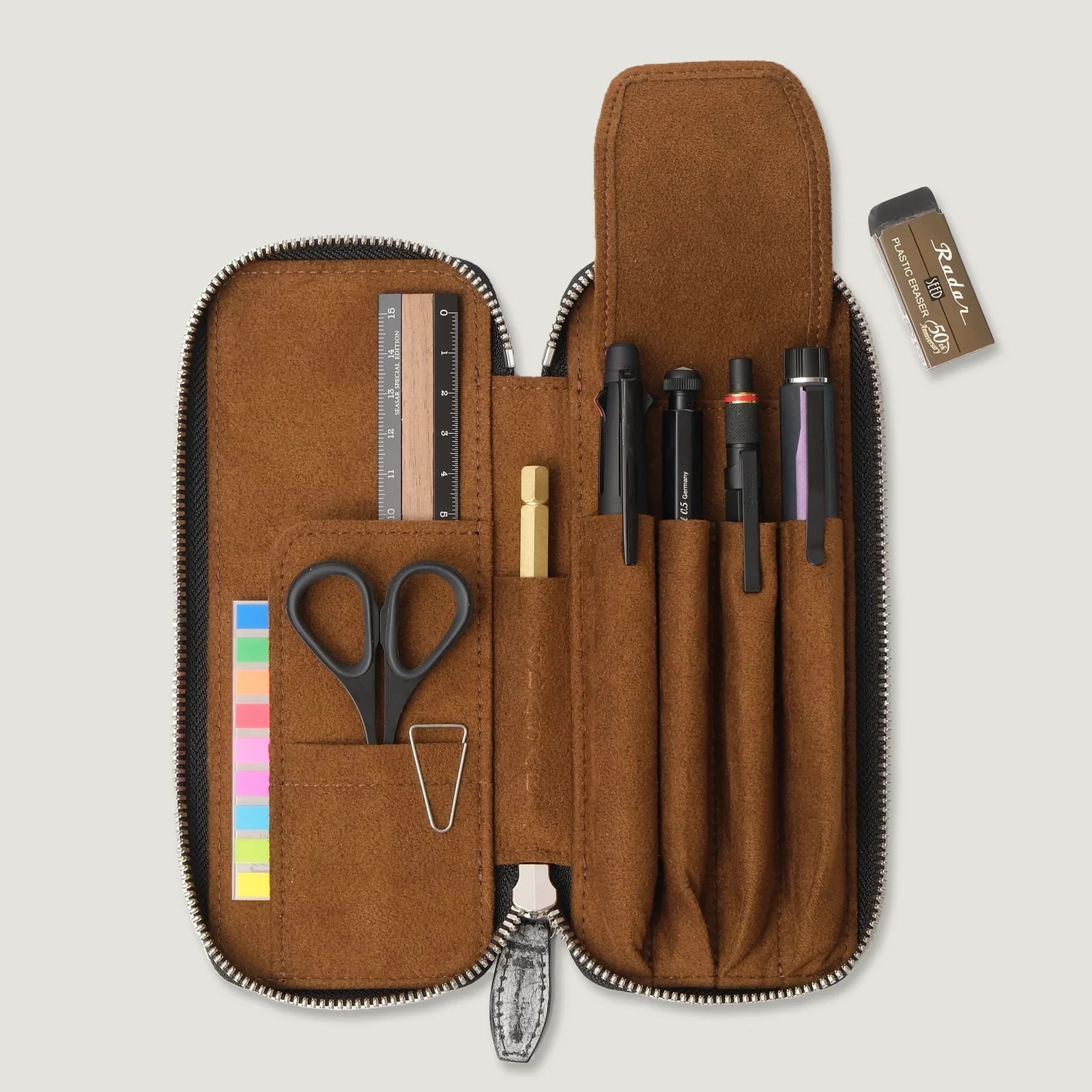 Japan SEASAR Duct Margot Fog Leather Pen Case