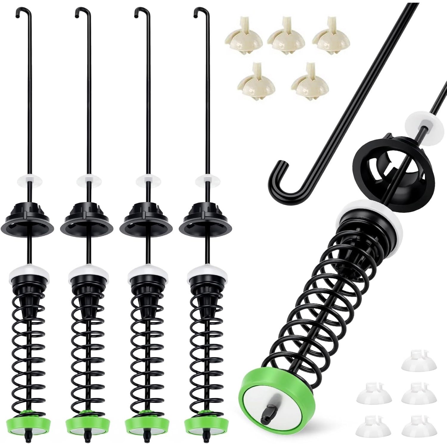 Washer Suspension Rod Kit W11130362 for Maytag MVWC565FW2 WTW5005KW0 MVWC565FW0 Washer Suspension Rod Kit W11130362 for Maytag MVWC565FW2 WTW5005KW0 MVWC565FW0