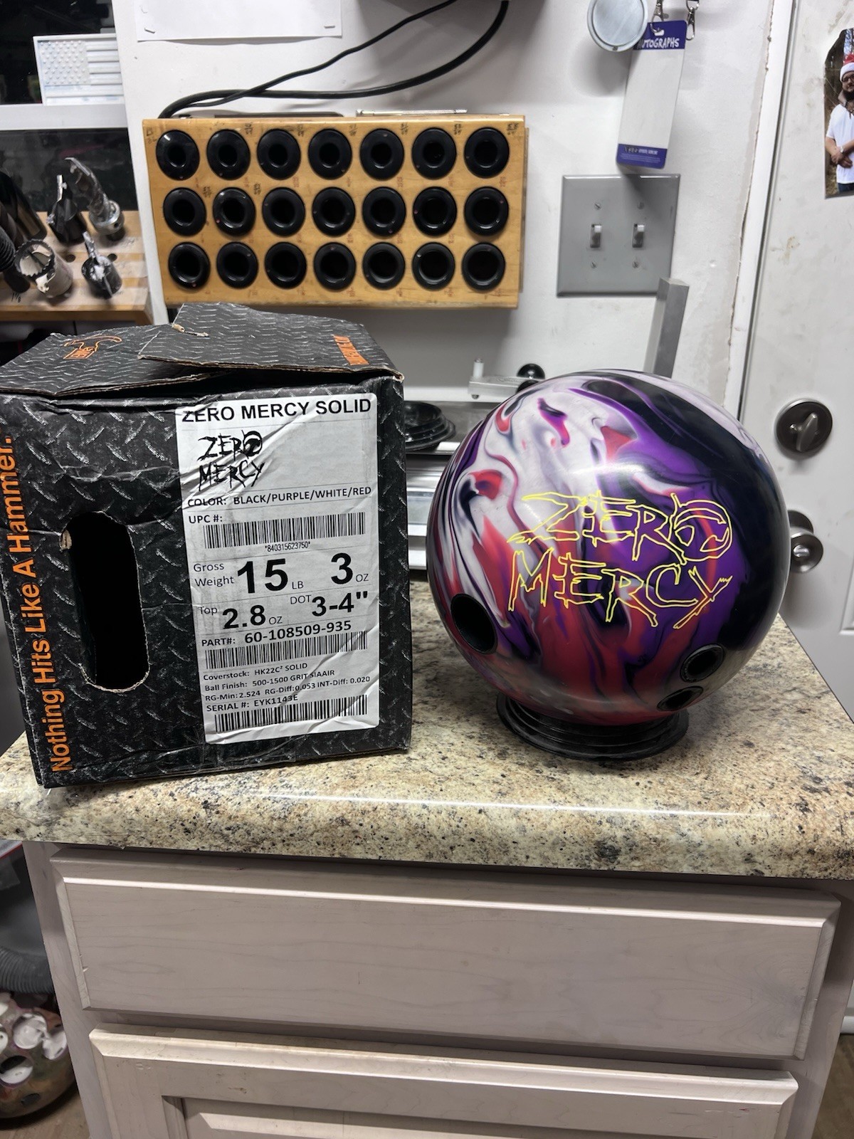 Hammer Zero Mercy Solid 15lbs Single Drill