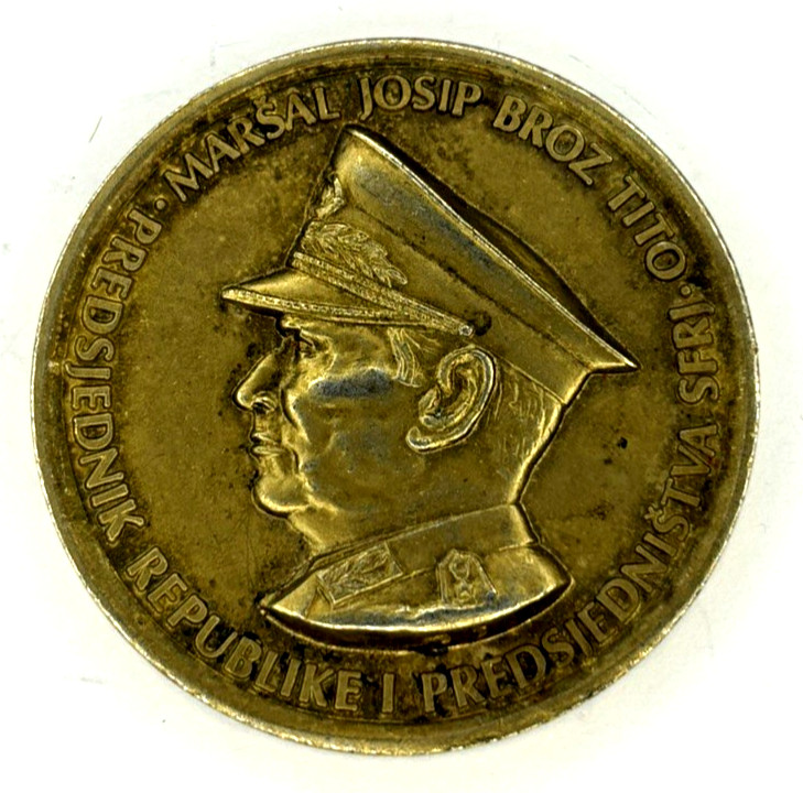 Original Yugoslavia Marshal Tito Commemorative Medal 1974 SFRJ Bronze Token