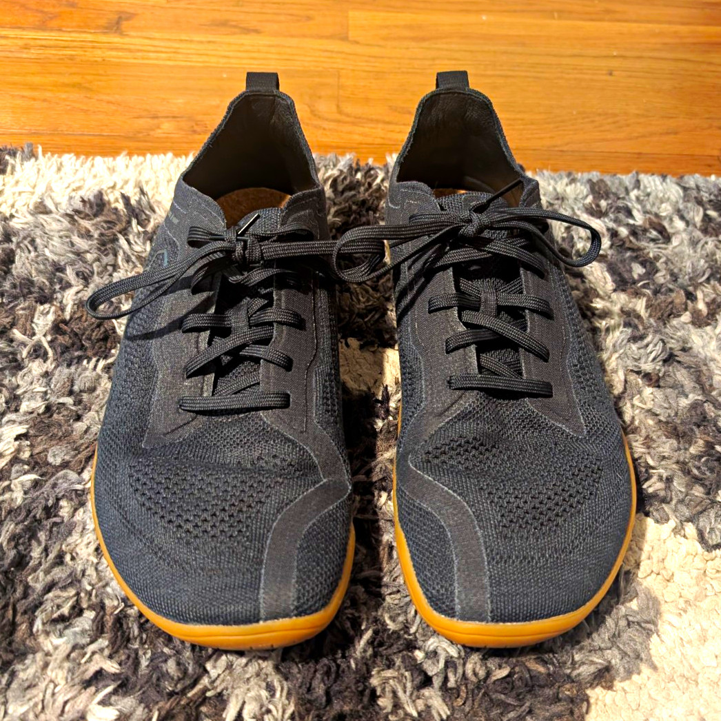 VivoBarefoot Primus Lite Knit Natural Men’s Blue Knit Low Top Cork Insole