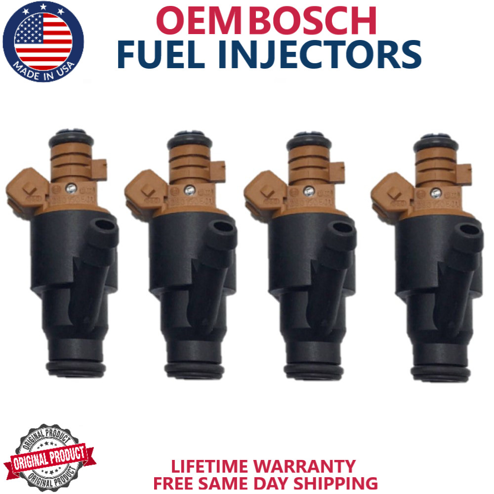 NEW OEM BOSCH 4pcs Fuel Injectors For 1994-1999 BMW 1.8L & 1.9L I4 #0280155501
