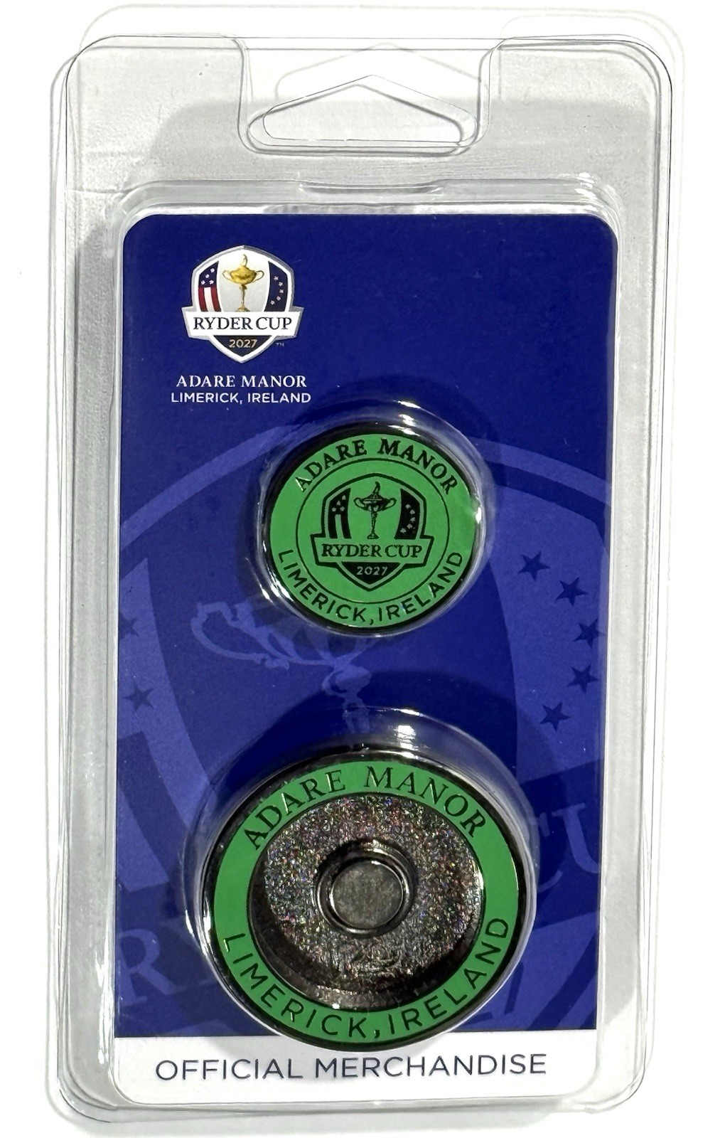 2027 Ryder Cup golf Ball Marker Coin Adare Manor mondo style pga new