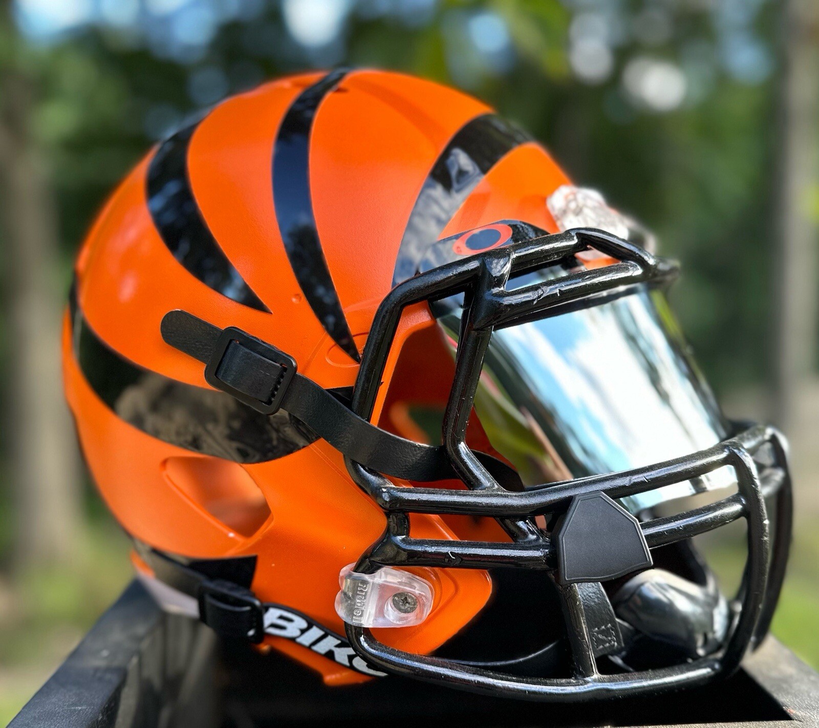CUSTOM CINCINNATI BENGALS orange Riddell Speed FULL SIZE HELMET Adult CUSTOM CINCINNATI BENGALS orange Riddell Speed FULL SIZE HELMET Adult