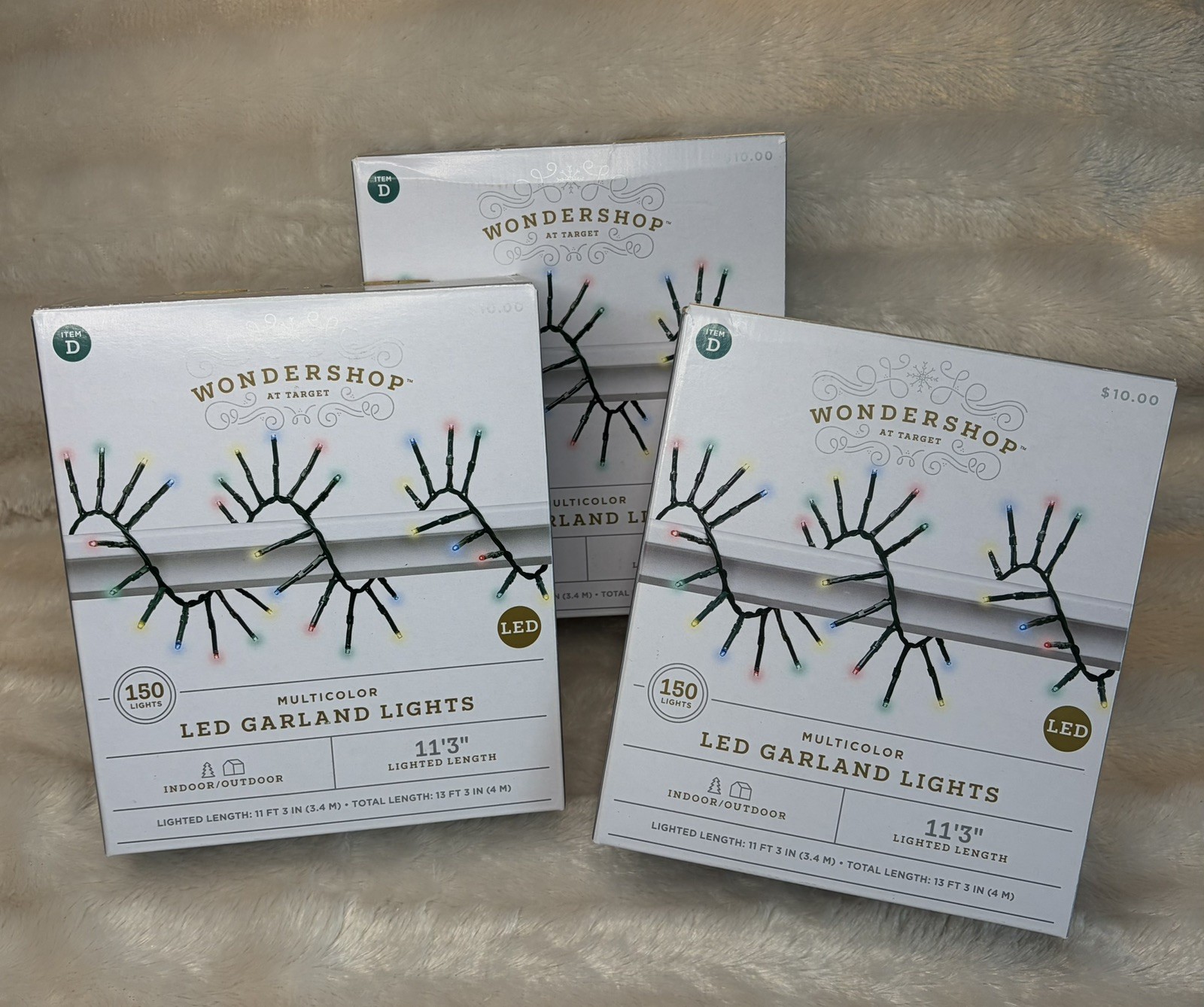 Wondershop at Target 150 Lights Per Box Multicolor LED Garland Lights 3 Boxes