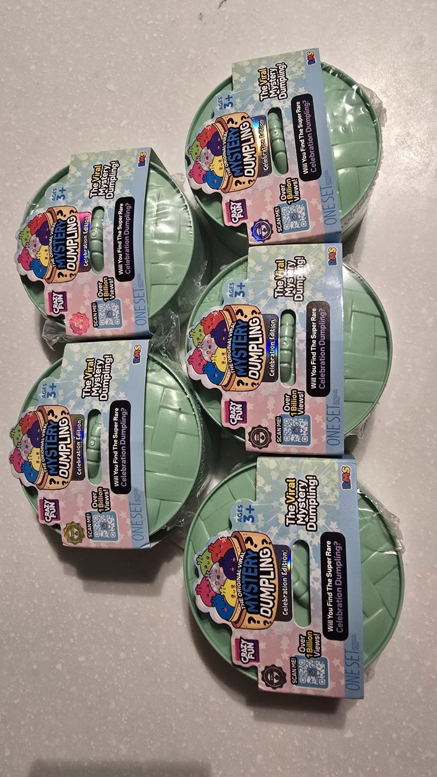 RMS Mystery Dumpling CELEBRATION EDITION NEW  Squishy Sealed Lot of 5