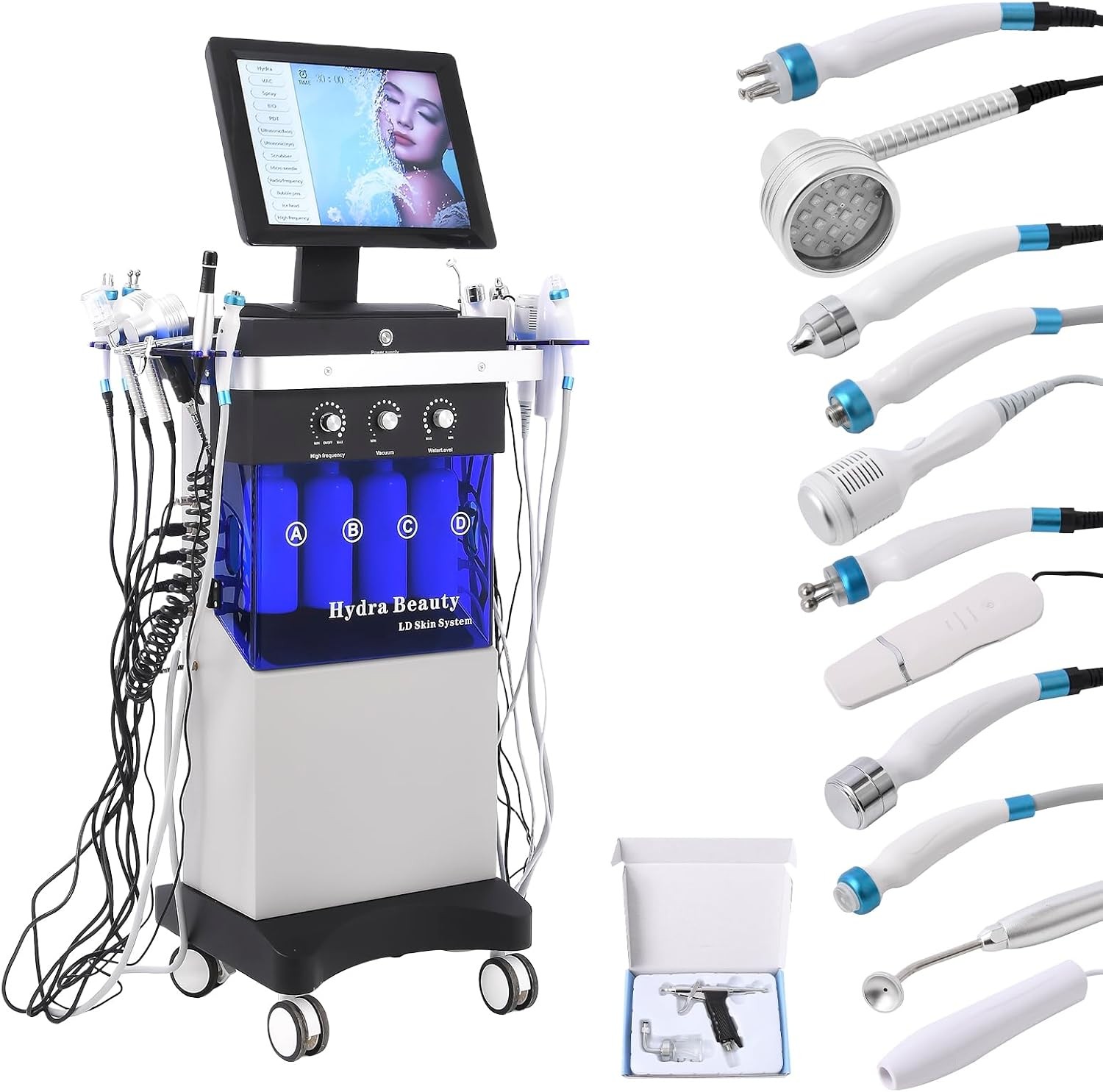 14in1 Hydra Spa Facial Beauty Machine Hydro Dermabrasion Face Skin Cleaning Face