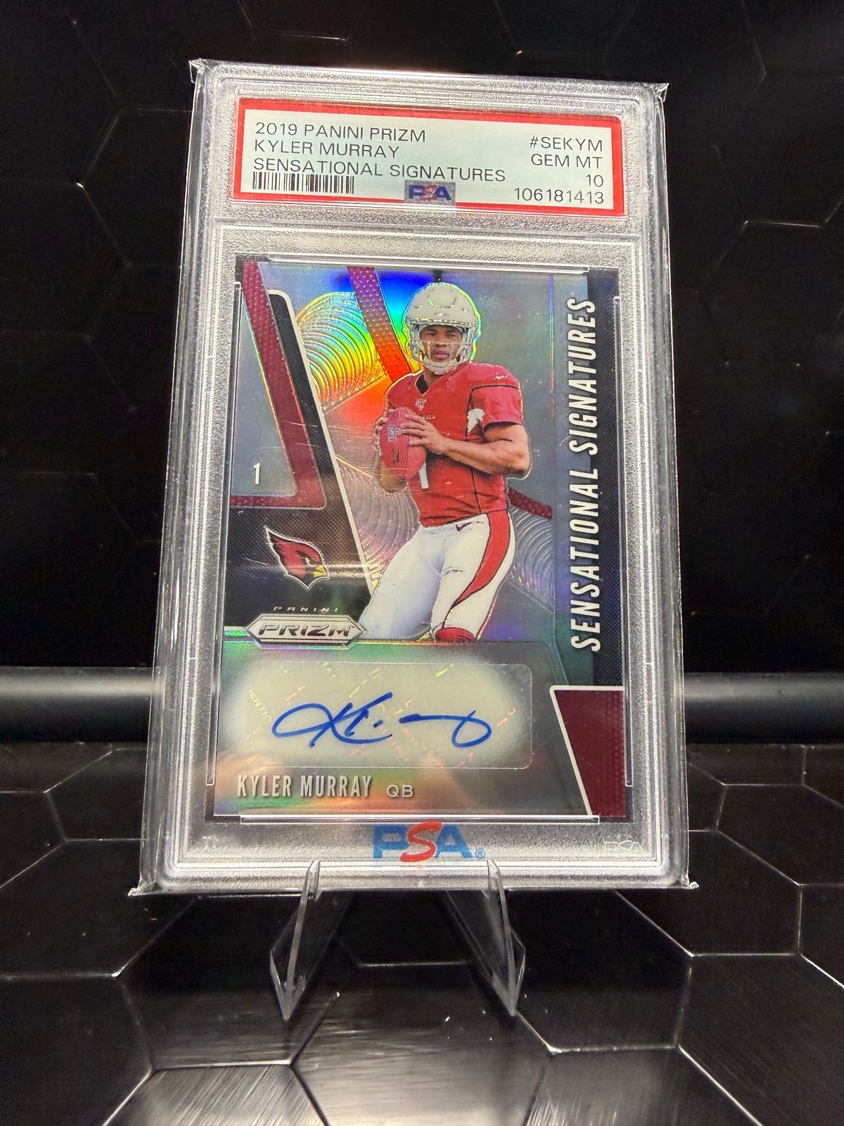 2019 Panini Prizm Kyler Murray Sensational Signatures #SEKYM PSA 10 2019 Panini Prizm Kyler Murray Sensational Signatures #SEKYM PSA 10