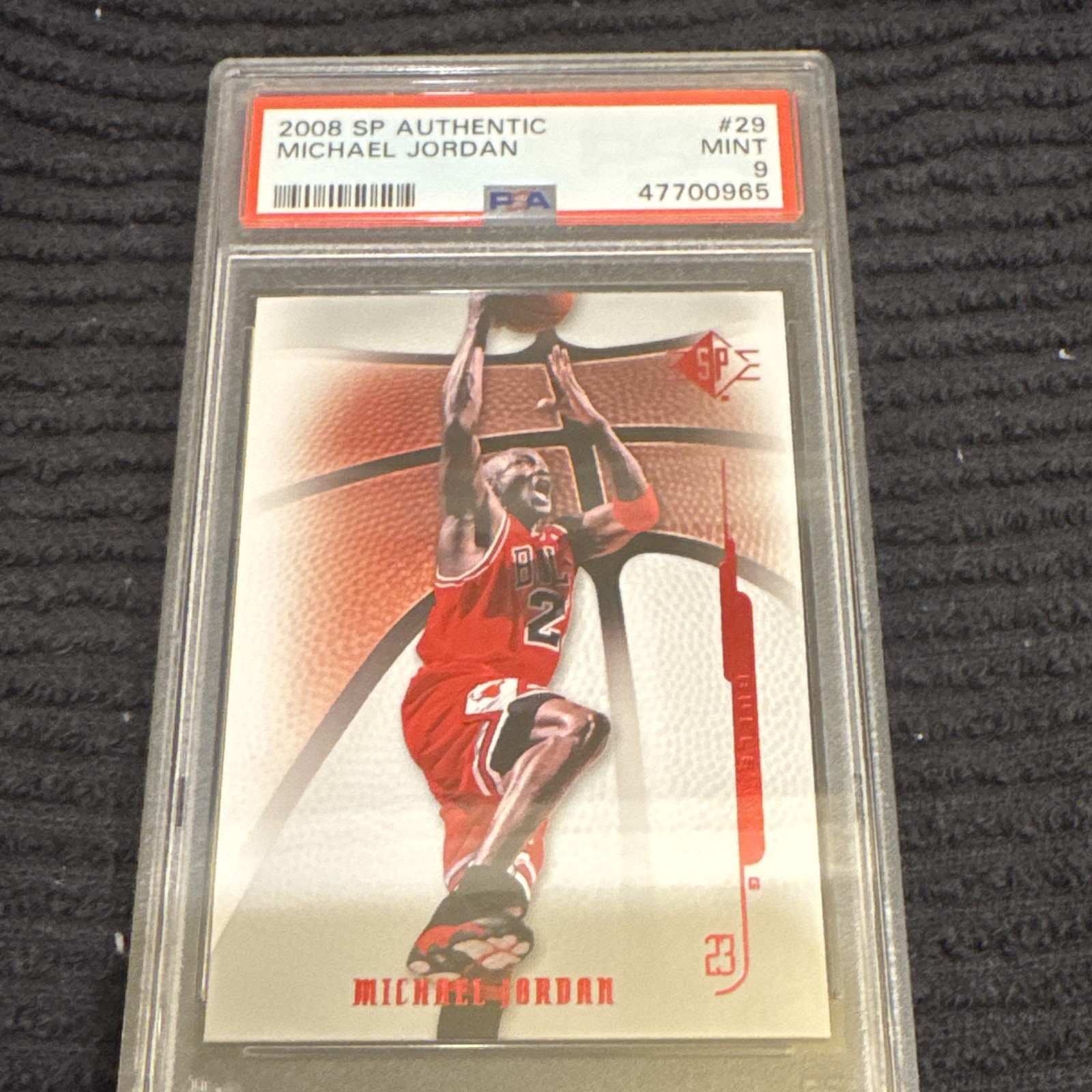 Upper Deck 2008-09 SP Authentic Michael Jordan #29 Chicago Bulls PSA Graded