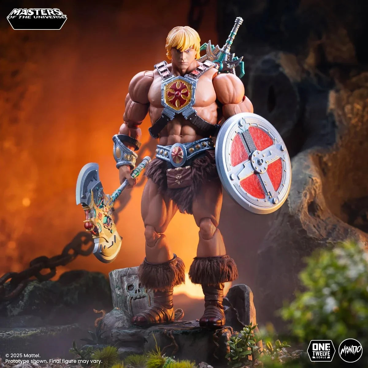 MONDO He-Man 200X 1:12 Action Figure MOTU Masters of the Universe 