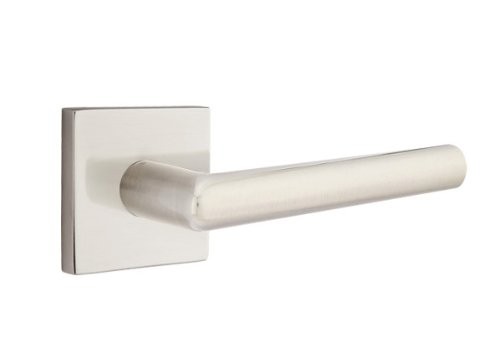 EMTEK C5210STUUS15 Square Rosette Privacy Set Stuttgart Lever Satin Nickel