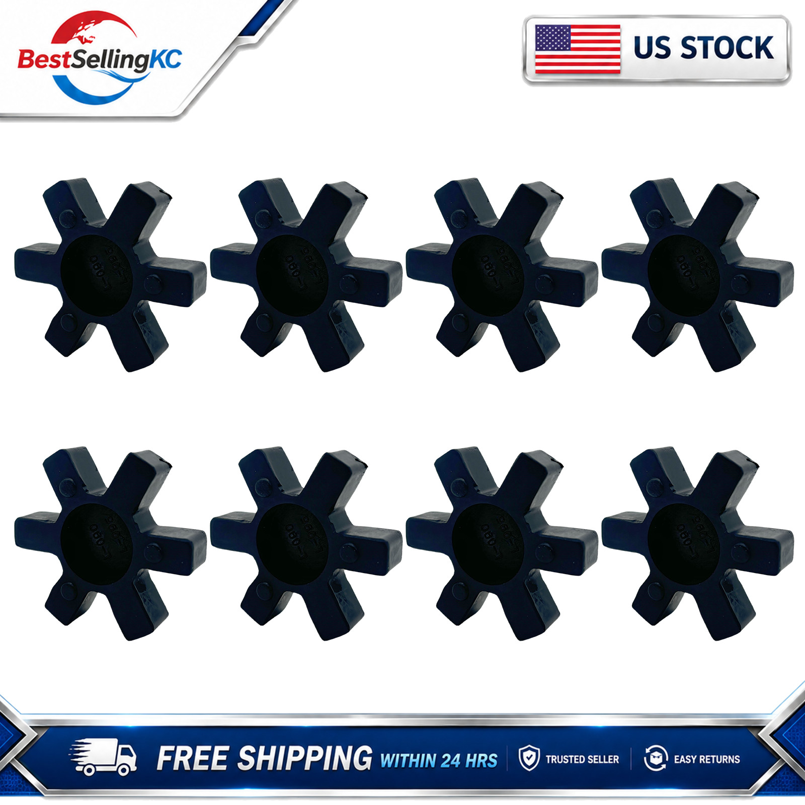8Pcs L090 LO95 Lovejoy Rubber Spider Insert Closed Fits L-090 L-095 Coupling