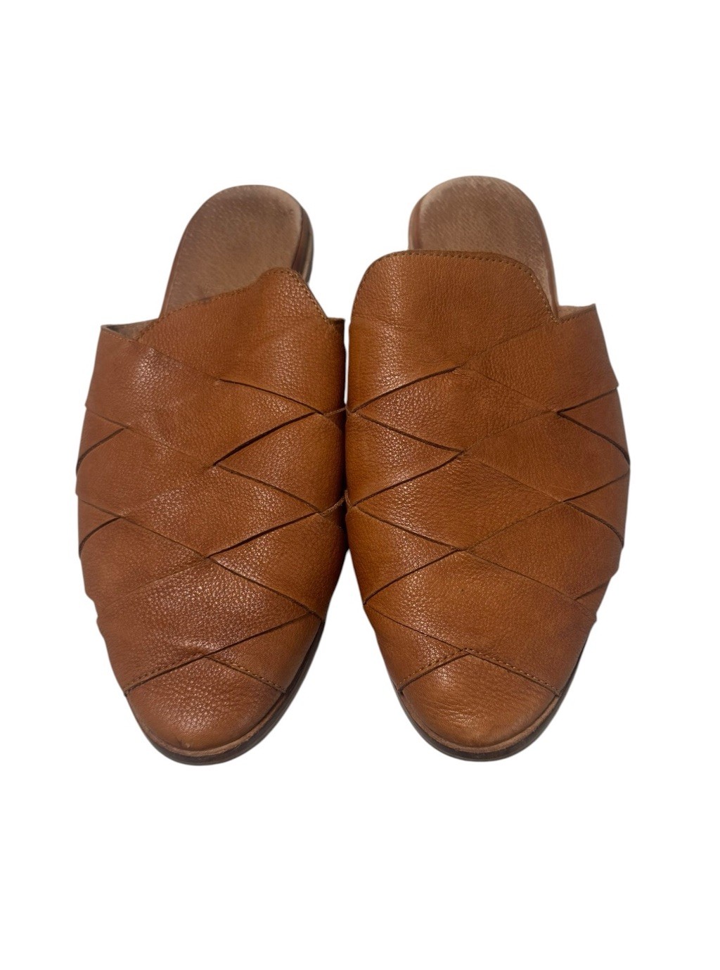 Seychelles Woven Leather Mules Women’s Size 8.5 Cognac Brown Boho Seychelles Woven Leather Mules Women’s Size 8.5 Cognac Brown Boho