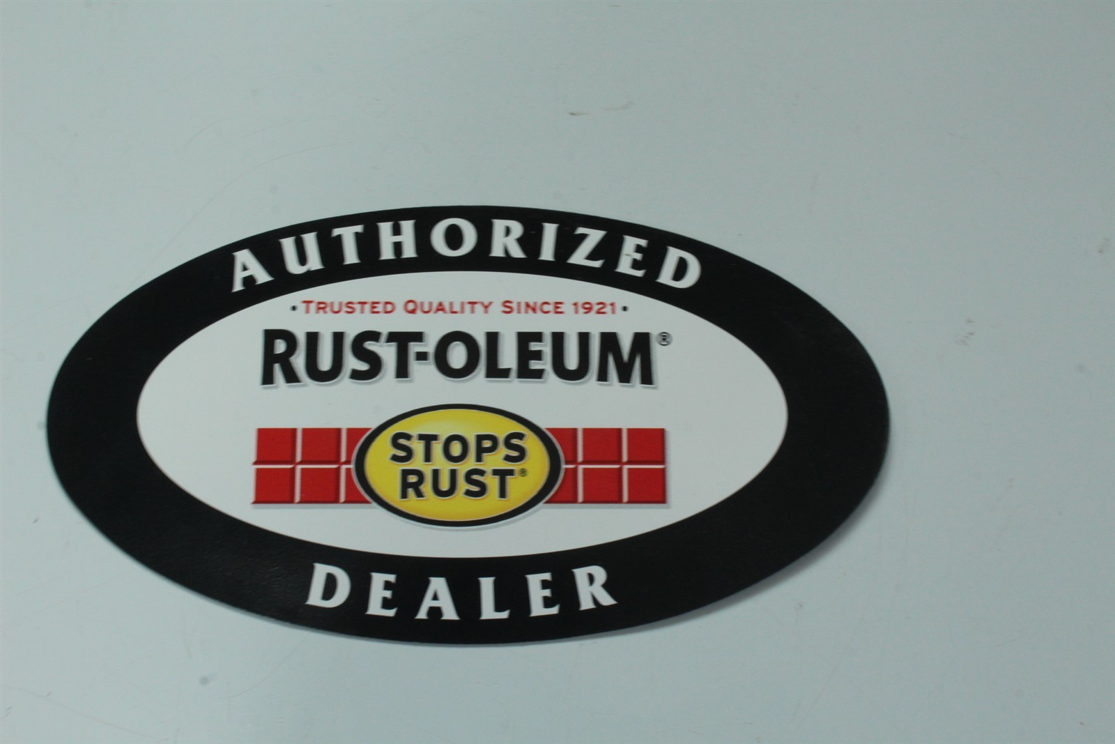 Vintage Rust-Oleum Sticker Decal Dealer 6\