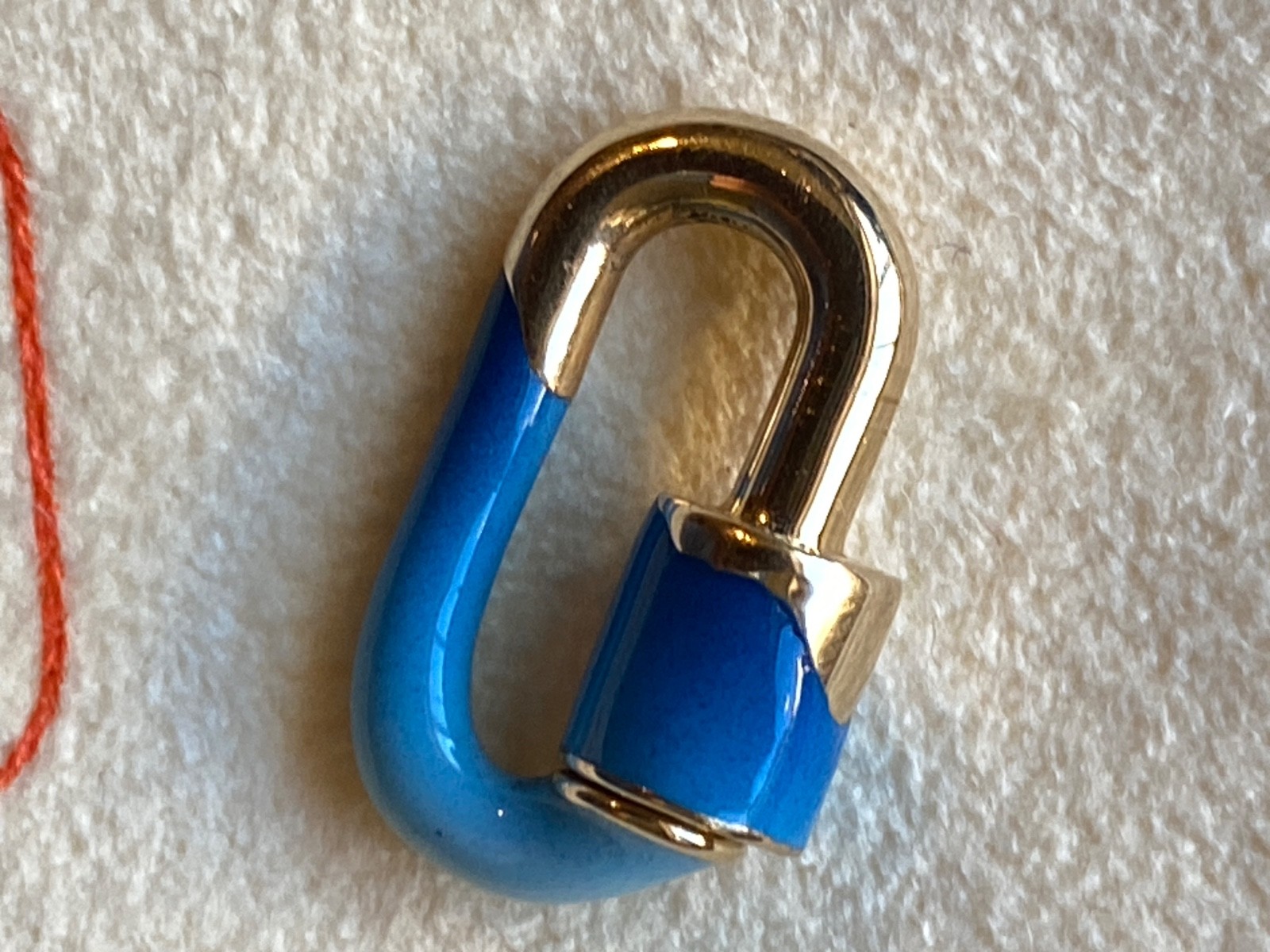 MARLA AARON - JEANS ENAMEL CHUNKY BABYLOCK - 14K YELLOW GOLD & ENAMEL- USED