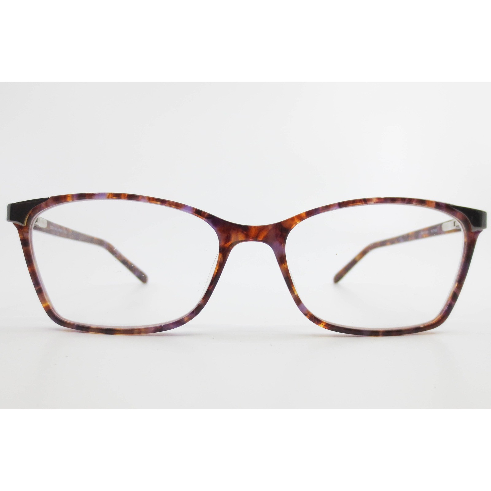 Karen Kane Althea Eyeglasses Purple Demi Tortoise Rectangular Frames 52-16-140