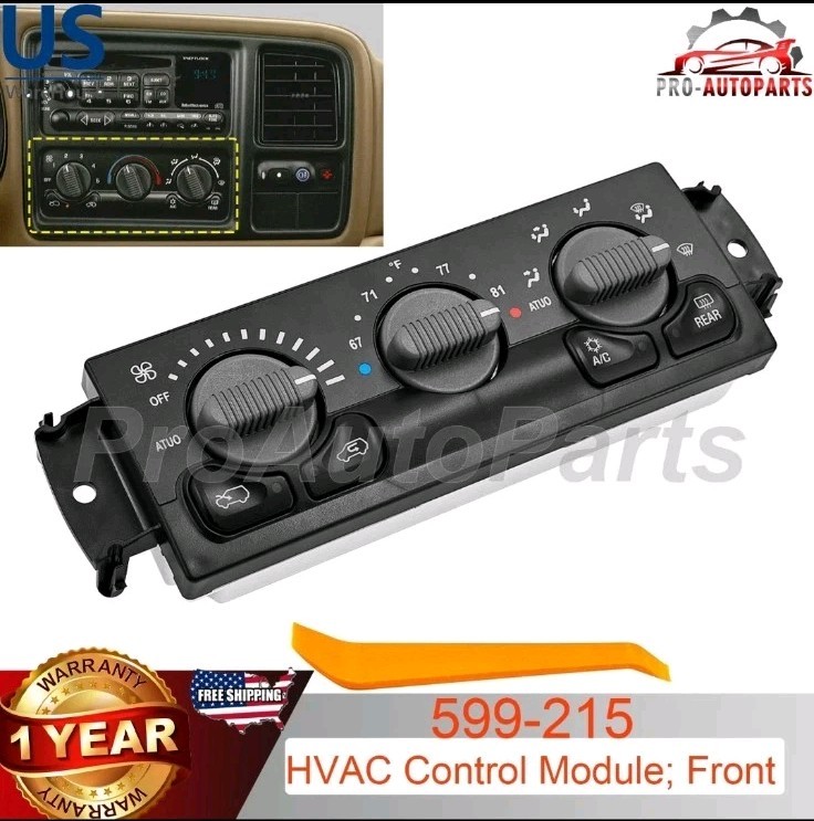 HVAC Control Module 599-215 15060162 for 99-02 Chevrolet Suburban GMC Yukon