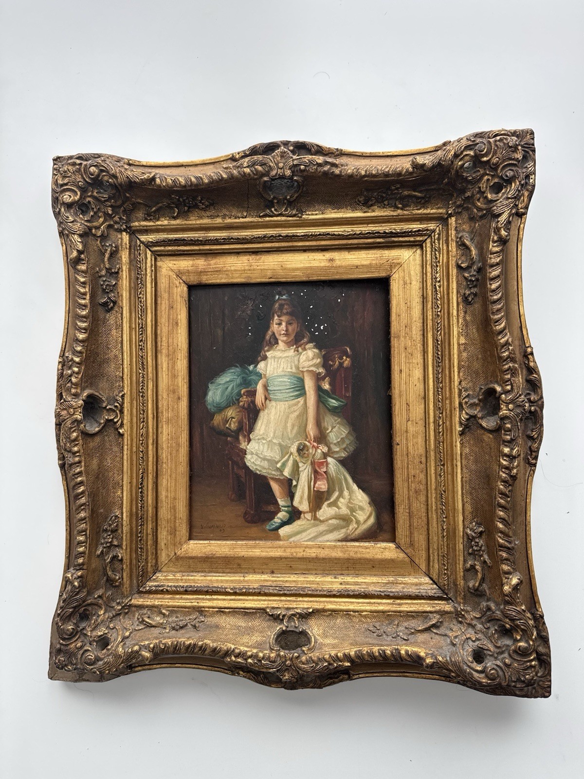 Lady Sybyl Primrose by Lord Frederic Leighton Oil on Board Repro Lady Sybyl Primrose by Lord Frederic Leighton Oil on Board Repro