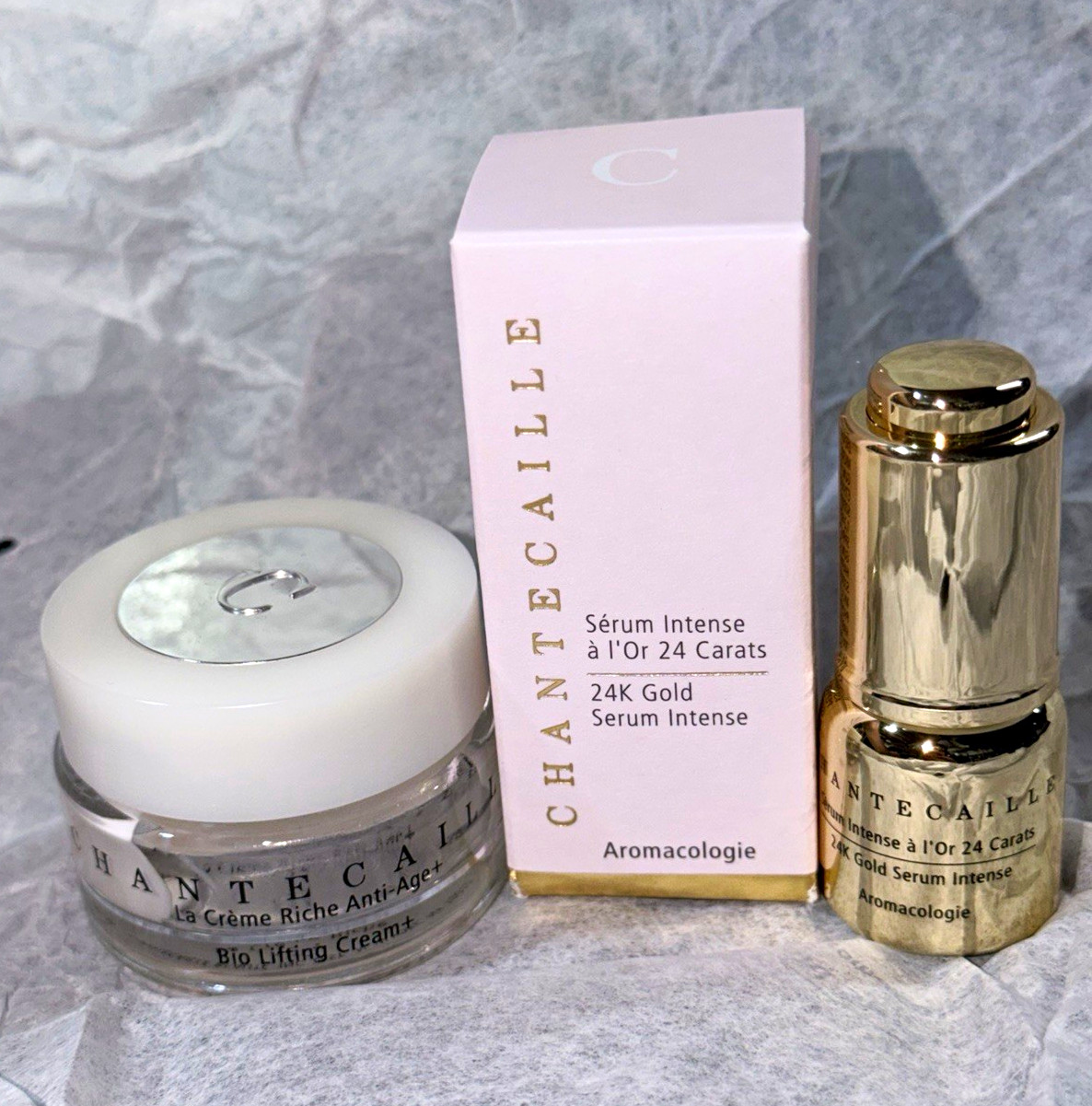 Chantecaille Bio Lifting Cream+ & 24k gold Serum intense Set