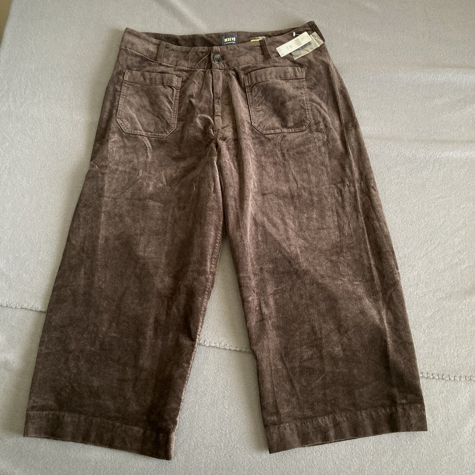 Maeve Anthropologie Colette Corduroy Cropped Wide Leg Pants Womens 18W Plus NEW