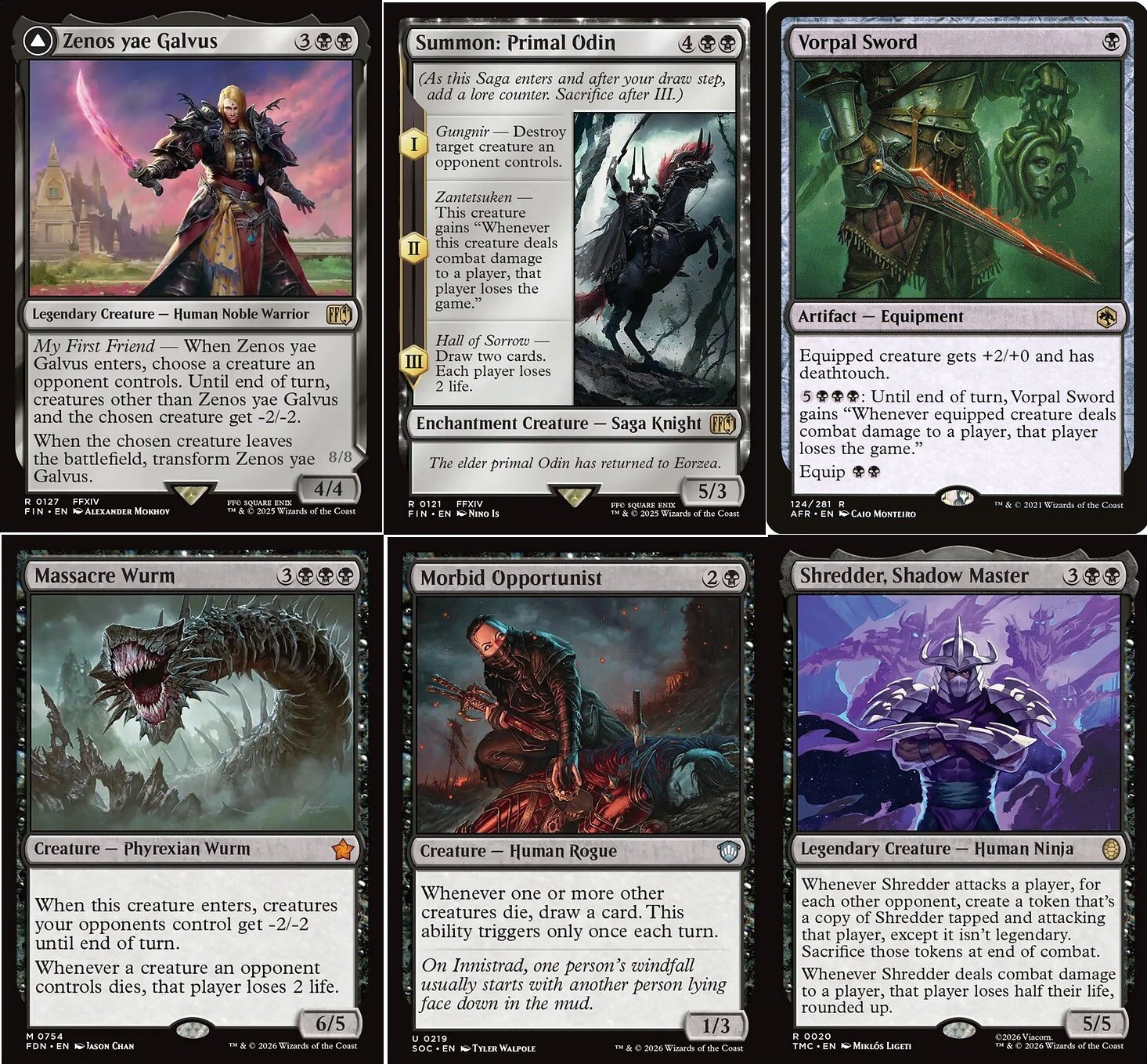 Zenos yae Galvus Commander Deck - Massacre Wurm - 100 Cards  MTG - Final Fantasy