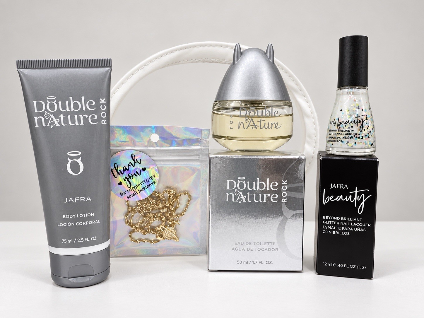 NEW JAFRA Double Nature Rock Perfume Complete Gift Set
