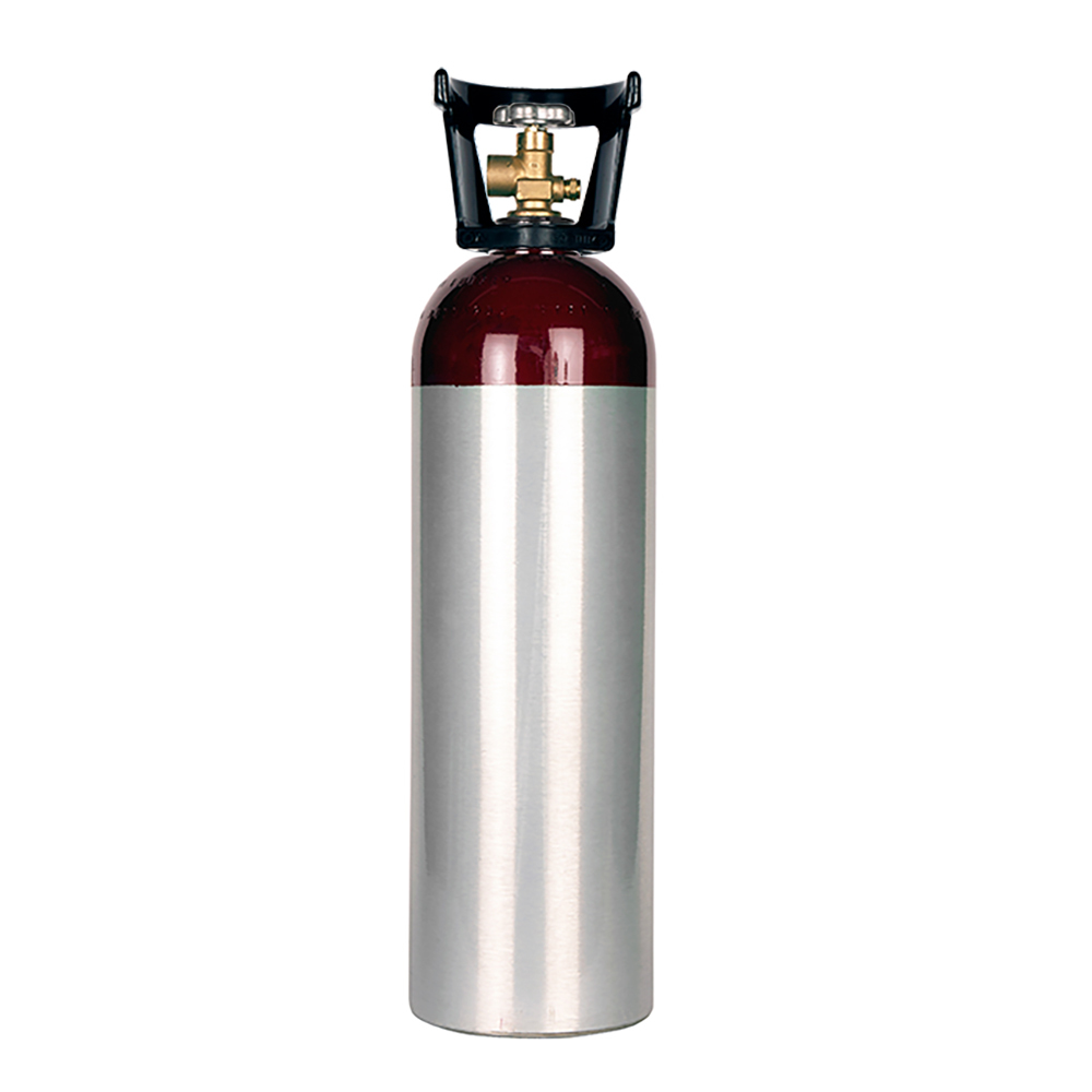 New 60 Cu Ft Aluminum Nitrogen Cylinder with CGA580 Valve and Handle Welding