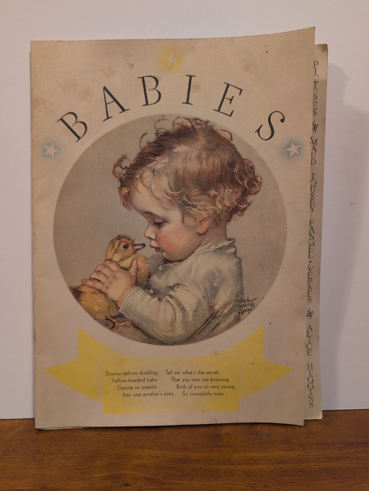 Vintage 1933 Babies Book Illustrated Maud Tousey Fangel Verses By Alice Higgins