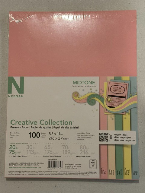 NEW Neenah Creative Collection Midtone Premium Paper 8.5\ NEW Neenah Creative Collection Midtone Premium Paper 8.5\