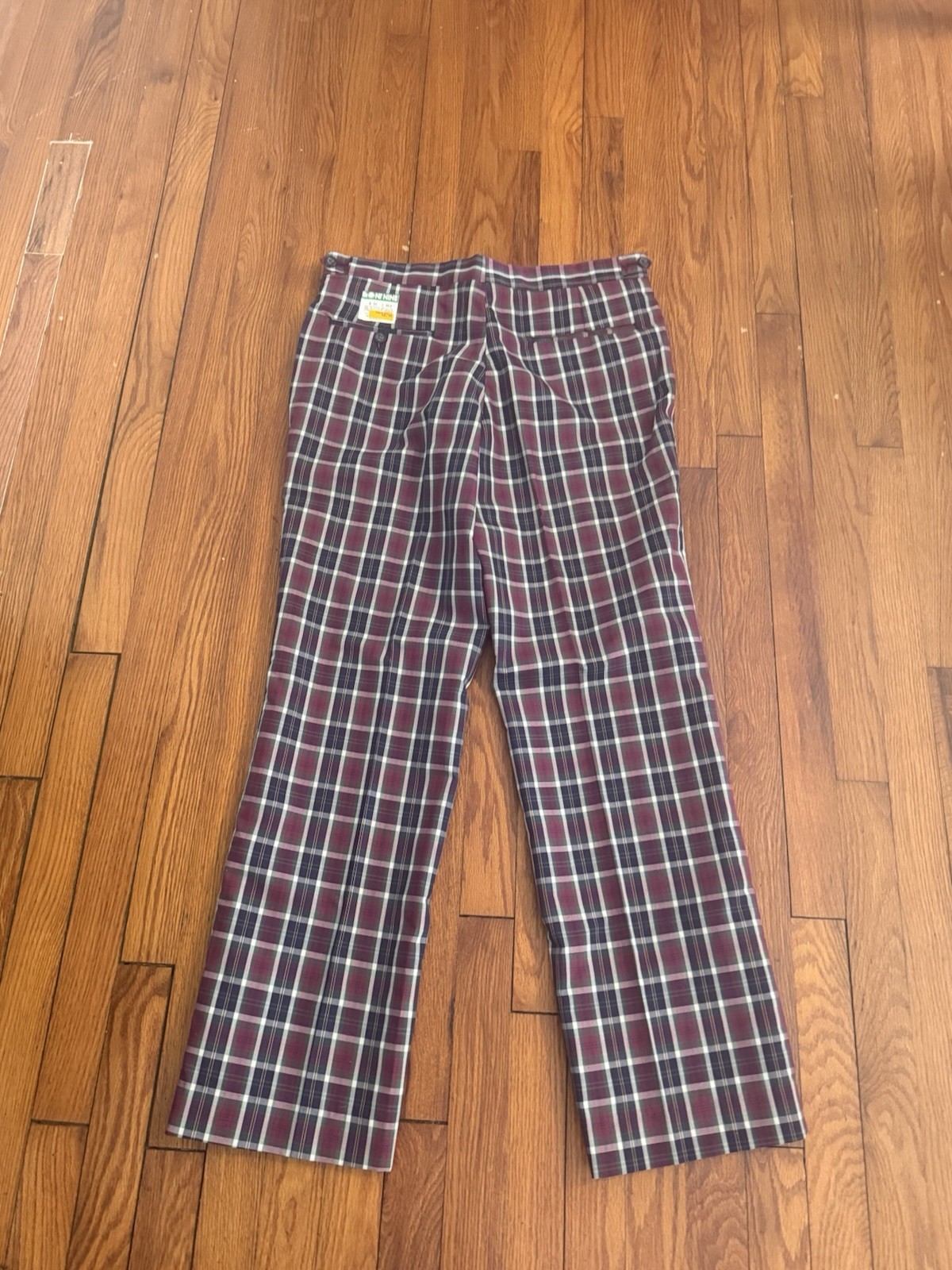 Rare Vintage 60s 70s Front Nine Golf Pants Plaid Trousers Slacks 33x30 Rare Vintage 60s 70s Front Nine Golf Pants Plaid Trousers Slacks 33x30